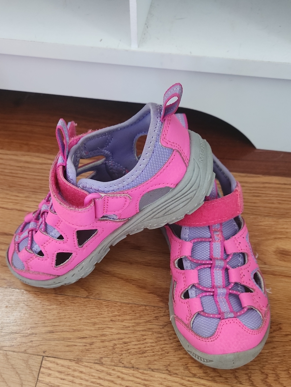Merrell Pink and Purple Kids Active Sandals